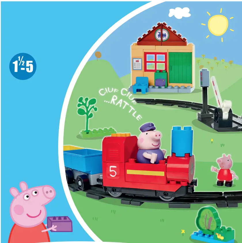 Peppa Pig Construction Set Train Fun