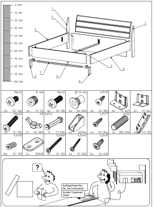 OTTO WIEMANN Monaco Futon Bed with Wooden Headboard fig 2