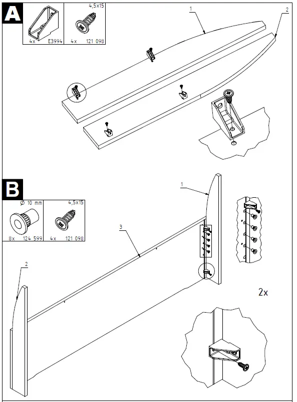 OTTO WIEMANN Monaco Futon Bed with Wooden Headboard fig 3