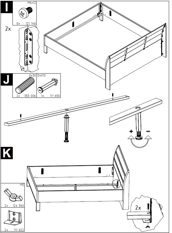 OTTO WIEMANN Monaco Futon Bed with Wooden Headboard fig 6