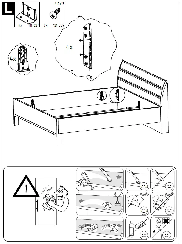 OTTO WIEMANN Monaco Futon Bed with Wooden Headboard fig 7
