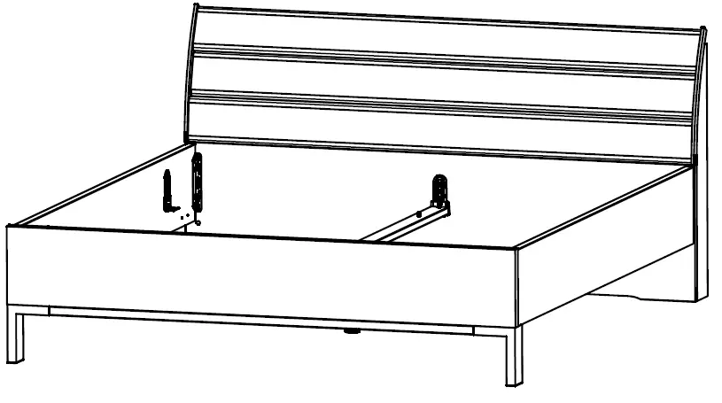 OTTO WIEMANN Monaco Futon Bed with Wooden Headboard product