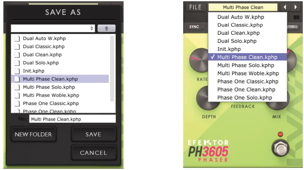 EFEKTOR PH3605 Phaser Guitar Effect Software - fig 10