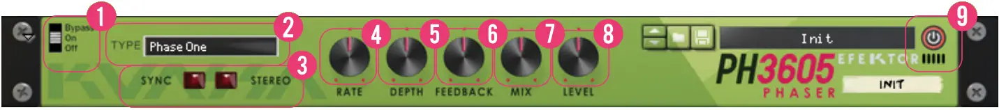 EFEKTOR PH3605 Phaser Guitar Effect Software - fig 13