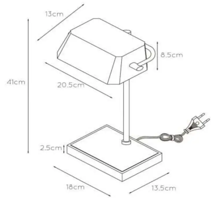 LUCIDE 45581 Lance Desk Lamp fig 2