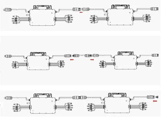 hoymiles HME Series Single-Phase Microinverter User Manual - Connect AC Cables of Microinverter