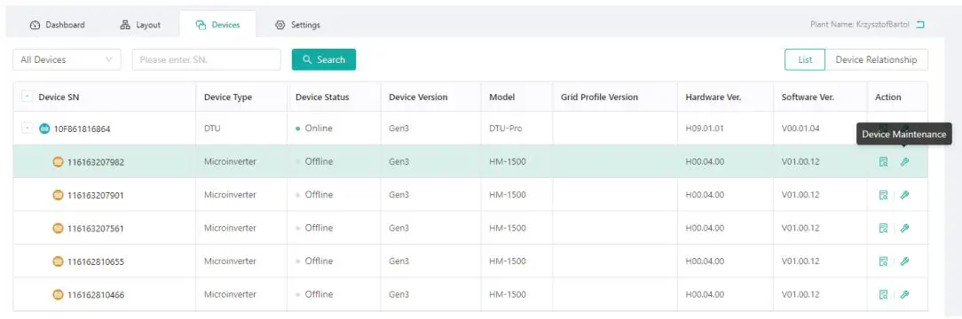 hoymiles HME Series Single-Phase Microinverter User Manual - Microinverter Replacement