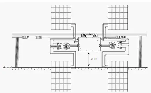 hoymiles HME Series Single-Phase Microinverter User Manual - Required Space Distance