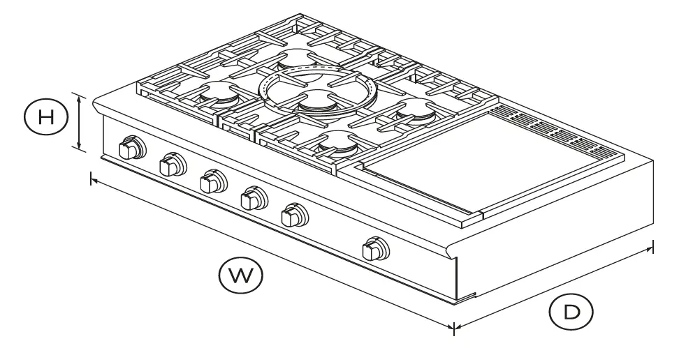FISHER-PAYKEL-CPV2-485GDL-N 48-Inch-Griddle-LPG-Gas-Rangetop-01