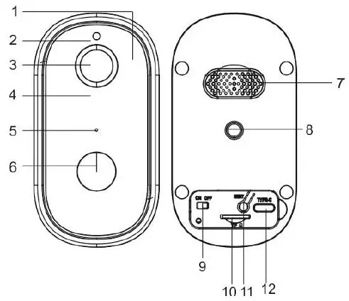 ORNO OR-MT-ME-1809 Wireless Outdoor Wi-Fi Camera-1