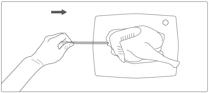 Crownful Air Fryer Oven User Manual - Rotisserie Shaft