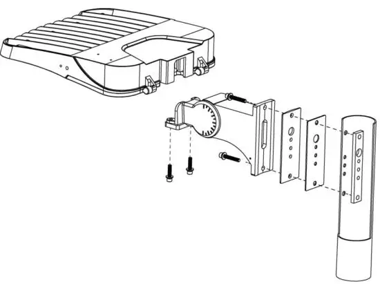 FIG 6 Pole Post Knuckle Mount (PLLD2-APM) Installation.JPG