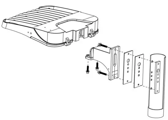 FIG 7 Fixed Pole Post Mount (PLLD2-FPM) Installation.JPG