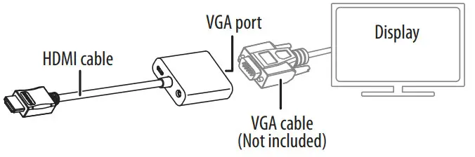 INSIGNIA HDMI to VGA Adapter - SETTING UP YOUR ADAPTER