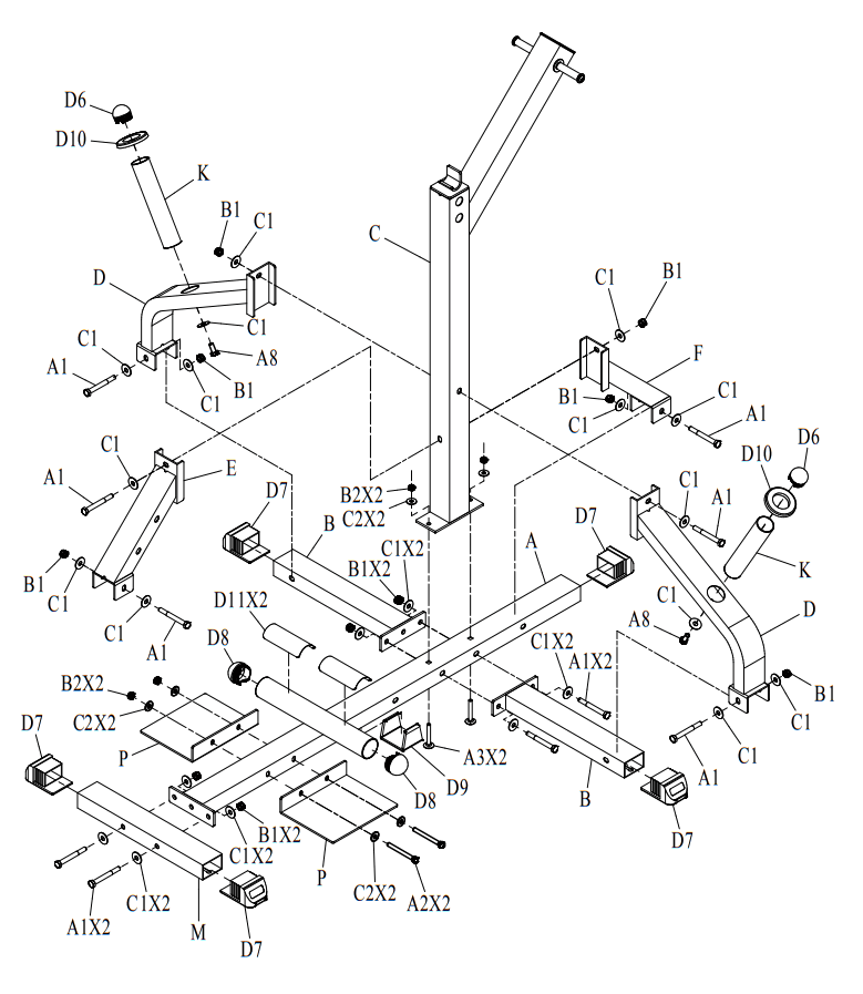Body-Solid GSCL360 Leverage Squat Calf Raise Machine - fig 2