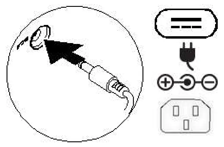 Connect the power adapter or the power cable to your computer and to the display, if required.