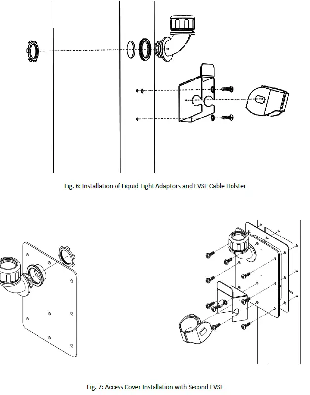 EVOCHARGE 701032 Concealed 6 Inch Pedestal 7