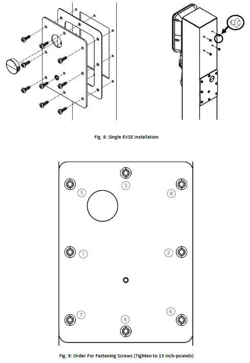 EVOCHARGE 701032 Concealed 6 Inch Pedestal 8