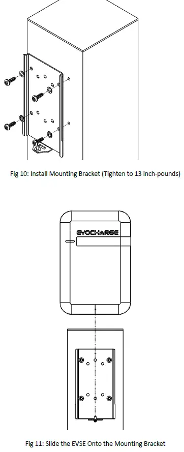 EVOCHARGE 701032 Concealed 6 Inch Pedestal 9