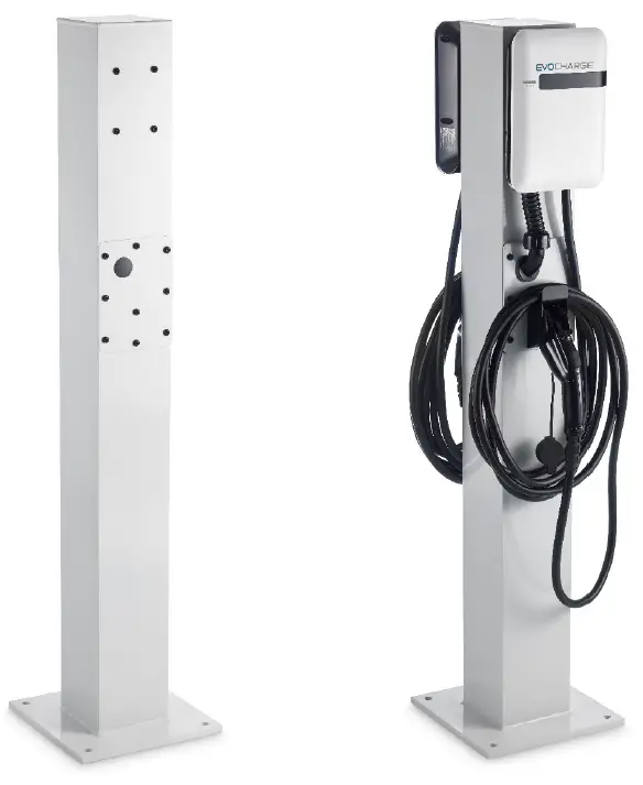 EVOCHARGE 701032 Concealed 6 Inch Pedestal