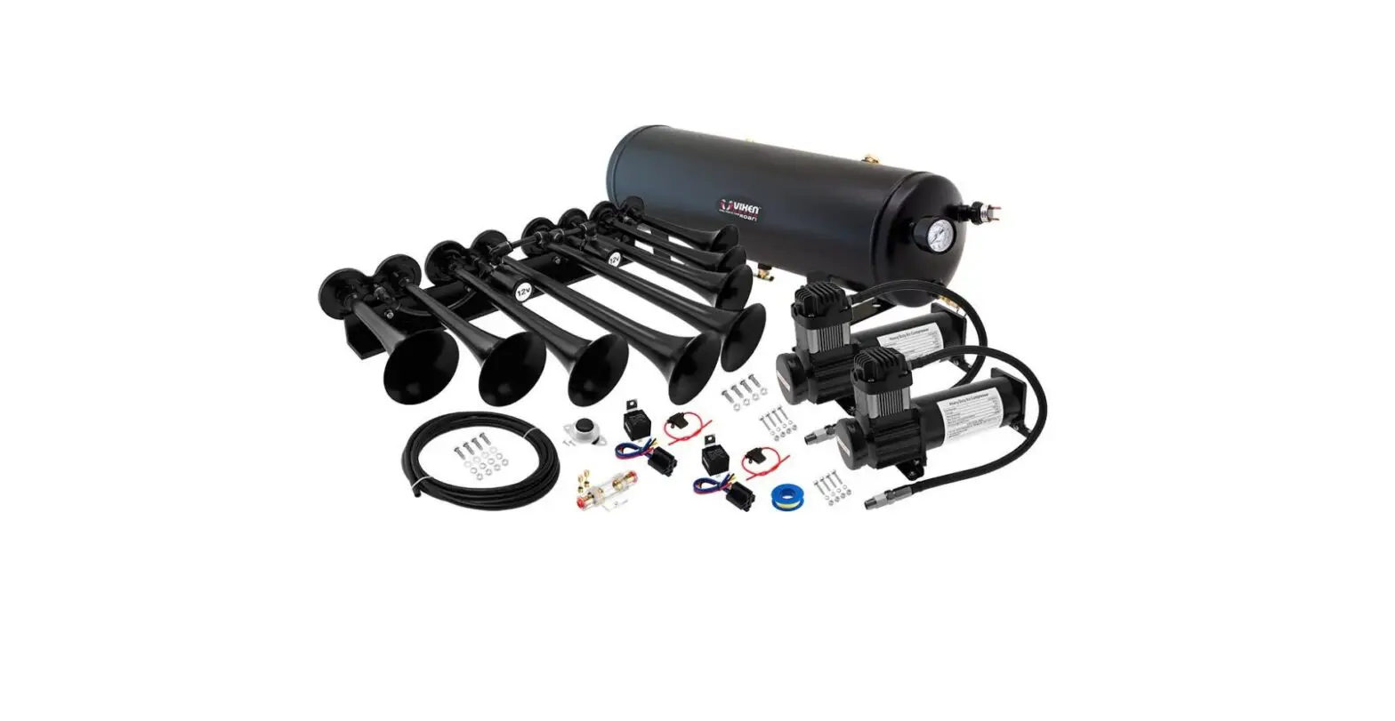 Vixen Horns Vxo8330bdp-8124xb 8 Black Trumpets-3 Gallon Tank-200 Psi Compressor Train Horn Kit Installation Guide