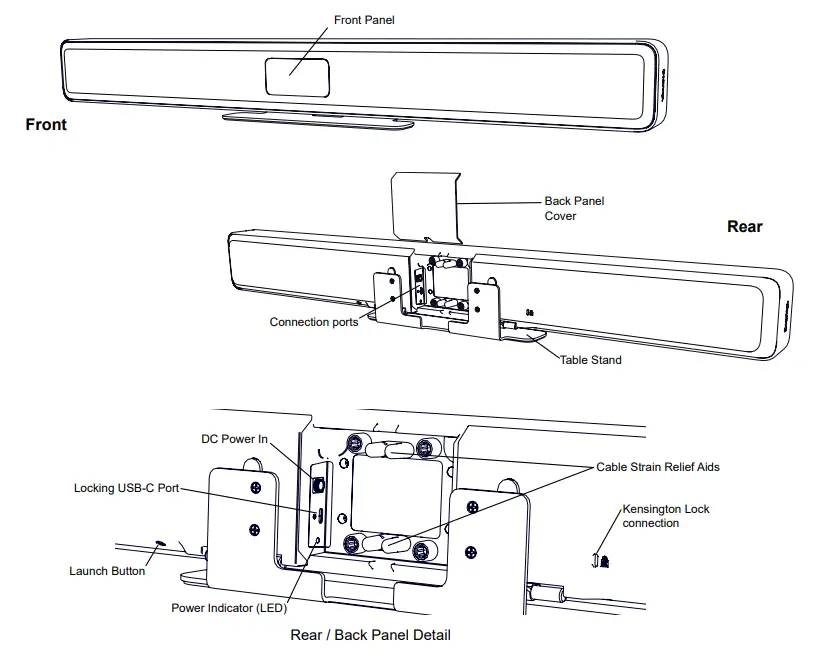 biamp VBC 2500 Audio Conferencing Bars - Fig 2