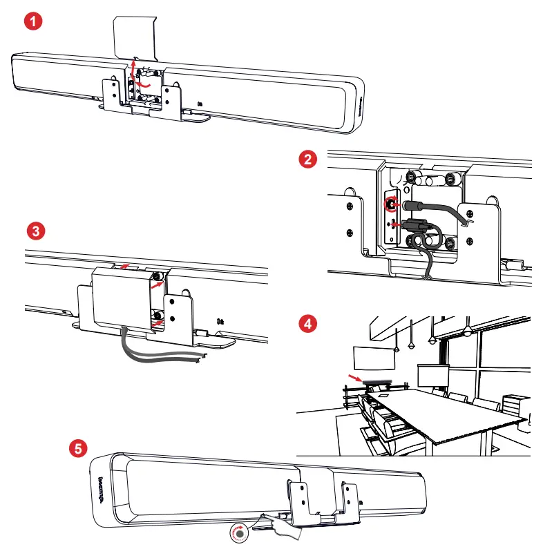 biamp VBC 2500 Audio Conferencing Bars - Fig 4