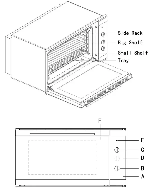 euro appliances EO900MX Multifunction Electric Oven Rangehood - Fig 7