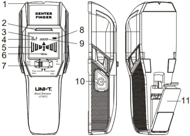 UNI-T UT387C Stud Sensor Wall Scanner A2