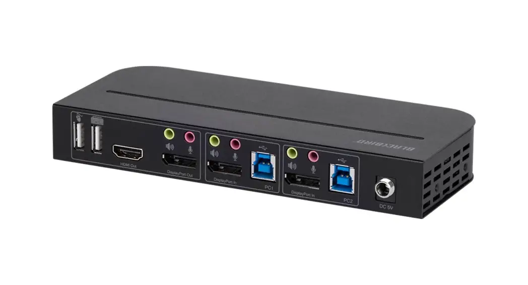Blackbird 42645 4k Displayport 2.0 2x1 Usb User Manual