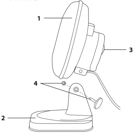 BLAUPUNKT 6 Inch Desk Fan 332793 -figure 1