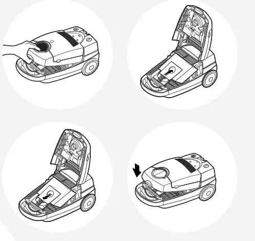 Bissell 6900 Series DigiPro User's Guide - Replacing Vacuum Bag