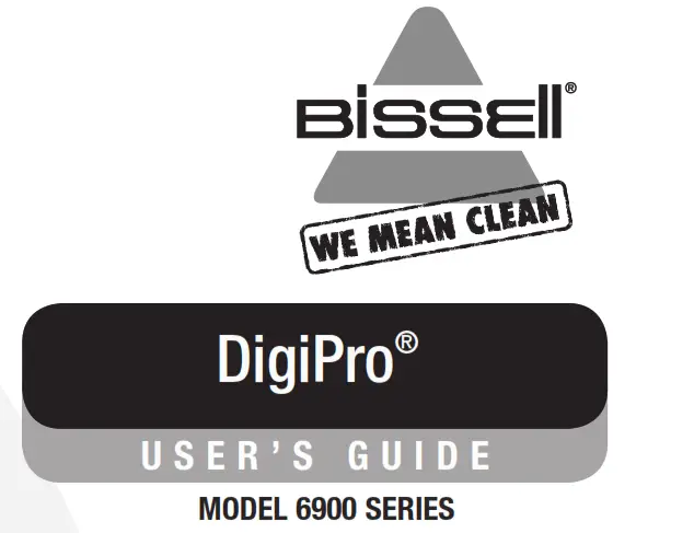 Bissell 6900 Series DigiPro User's Guide - logo