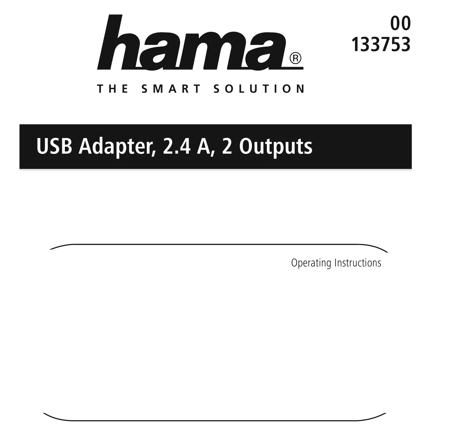 hama USB Adapter Instruction Manual
