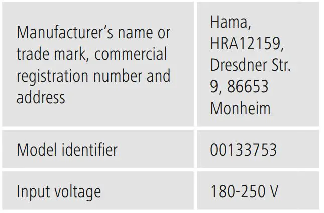 hama USB Adapter - specification