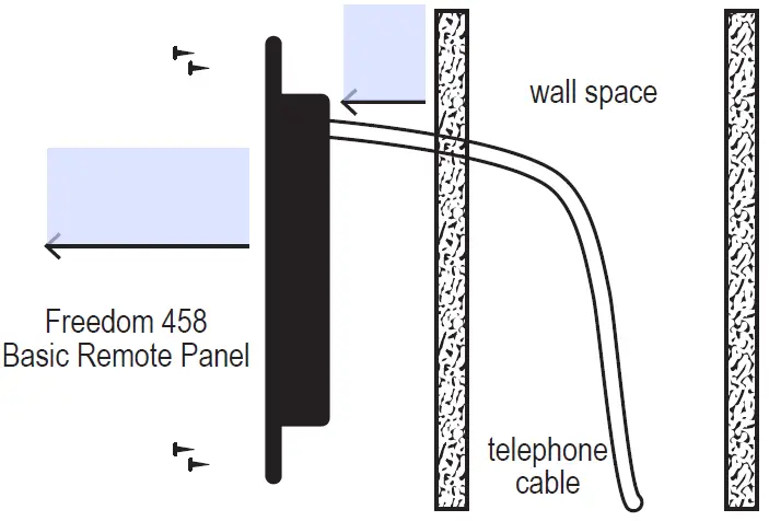 Installing the Freedom X Remote Panel with a Wall Mount Adaptor