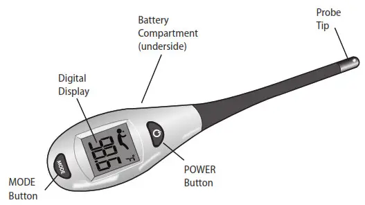 VERIDIAN HEALTHCARE 08-363 2-Second Digital Thermometer