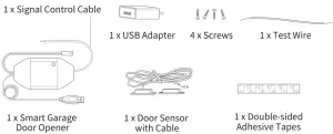 Meross Smart Garaz Door Opener - Package Contents
