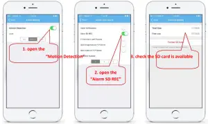 Mega-pixel 4G HD IP Cameras -Set Micro SD card record 1