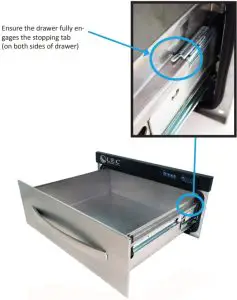 Re-installing the Drawer