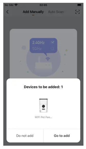 Dokoo D1 Automatic Cat Feeder App Control - Device 1