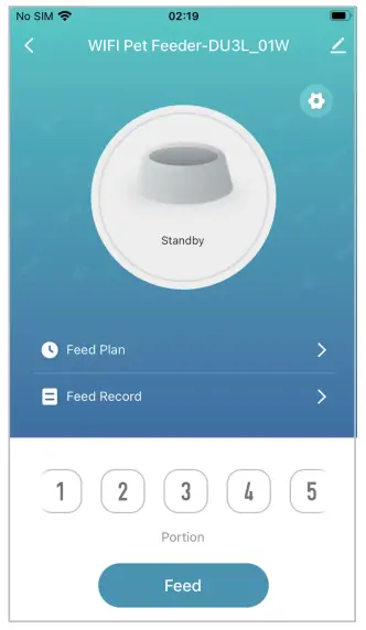 Dokoo D1 Automatic Cat Feeder App Control - Device 6