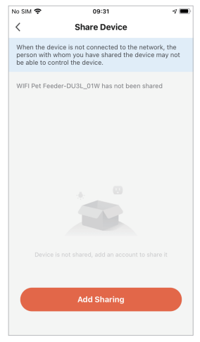 Dokoo D1 Automatic Cat Feeder App Control - Share Device 3
