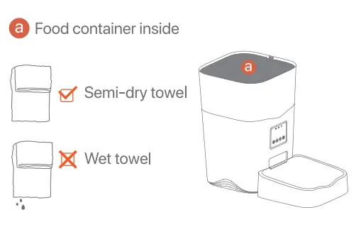 Dokoo D1 Automatic Cat Feeder App Control - a food