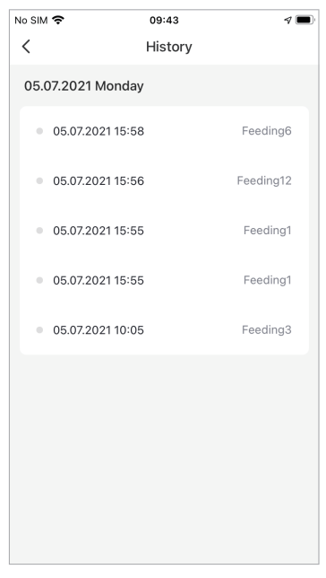 Dokoo D1 Automatic Cat Feeder App Control - eed Record 2