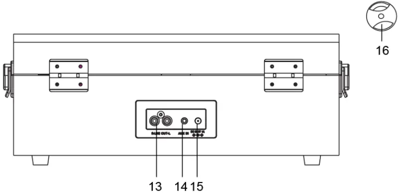 CROSLEY CR8017B-BUR Voyager Turntable - fig2