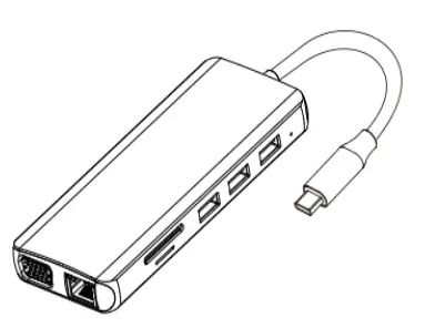 LASUNEY UC3306 USB Type C Hub