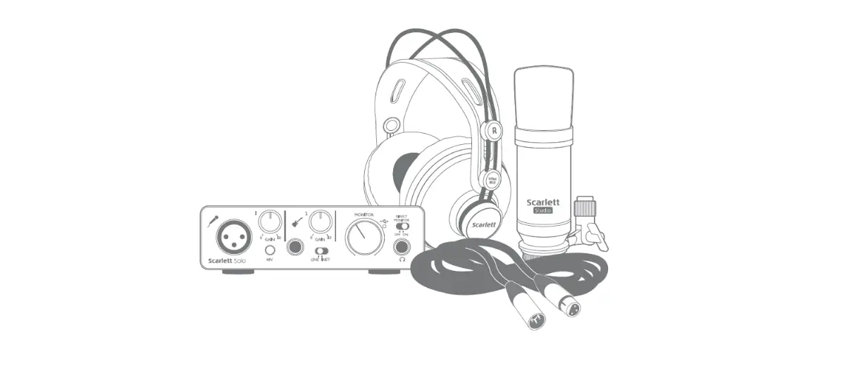 Focusrite Ams-solo-studio-2nd-gen Scarlett Solo Studio 2nd Gen Usb Audio Interface And Recording Bundle With Professional Tools User Guide