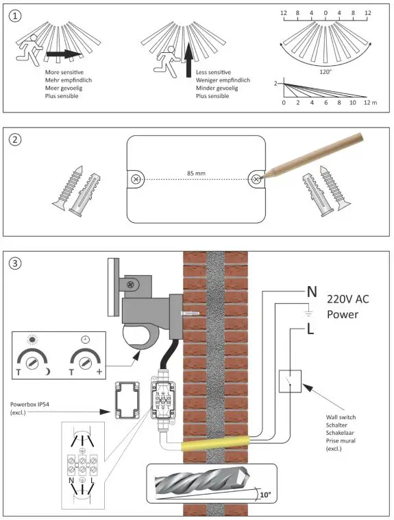 ELRO LF70-20-P Duo LED Floodlight 20W Motion fig-1