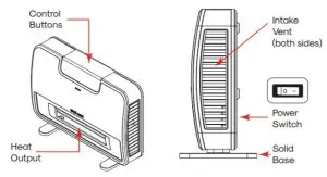 atomi smart AT1635 Smart WiFi Infrared Heater - parts